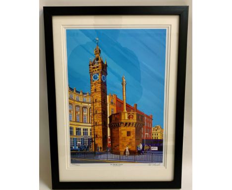 ED O'FARRELLThe Tolbooth, Glasgow, print, signed and numbered 138/850, framed, 36cm x 25.5cm 