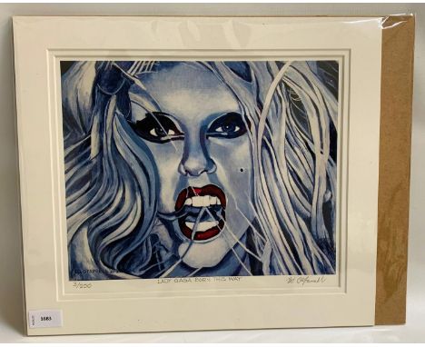 ED O'FARRELLLady Gaga, Born This Way, print, signed and numbered 3/200, 28cm x 33.5cm 