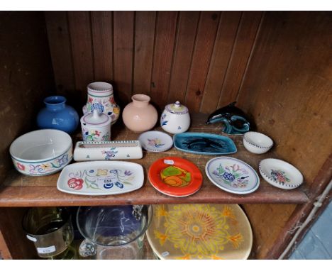 15 items of Poole pottery  
