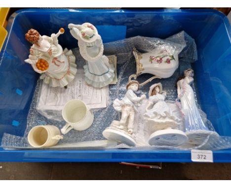 Various figurines to include Coalport, Royal Worcester, etc together with various ceramics to include Spode, etc.  