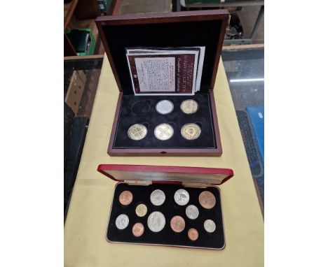 Two coin sets comprising of 'Historic coins of Great Britain &amp; 1971 first and last set.  