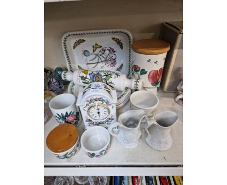 15 Portmeirion items including rolling pin, large dish approx 31 x 25 centimetres etc.  