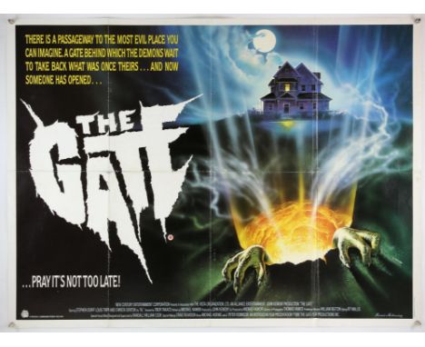 20 British Quad film posters from the 1980s including  The Gate (1987) artwork by Casaro, Society (1989), Local Hero (1983), 