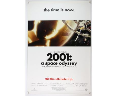 2001: A Space Odyssey (R-2000) One Sheet film poster, rolled, 27 x 40 inches. 