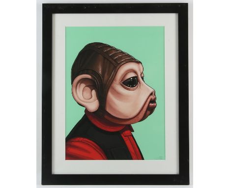 Star Wars Nien Nunb - Mondo Giclée-print poster, Released in partnership with Acme Archives, artwork by Mike Mitchell, signed