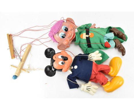 Pelham Puppets for Walt Disney Productions: A large shop display puppet of Dopey, in original clothing, 50 cm high, together 