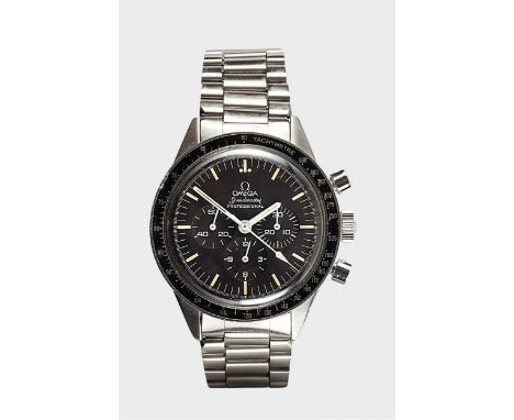 Omega - A rare steel 'Speedmaster Pre Moon' wristwatch with later additions, circa 1964, model 105.003-64, 'Ed White', later 