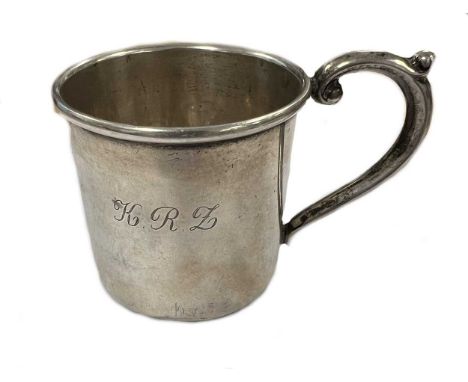 J.C. Boardman for Cartier - A mid 20th century American metalwares silver tot cup, circa 1960, underside with maker's mark, a