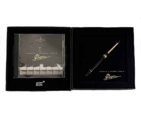 Montblanc -  A special edition Meisterstück resin coated fountain pen, 'Hommage À Frédéric Chopin', model 145, Quo Vadis numb