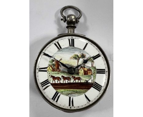 C. & J. Ketterer, Ware - A mid 19th century silver pair cased pocket watch, circa 1862, the outer (and inner) case with Londo