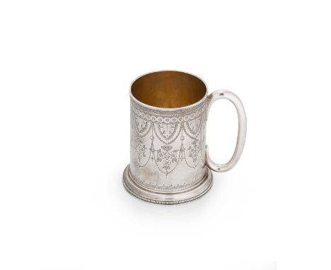 A Victorian silver christening tankard, mark of John, Edward, Walter &amp; John Barnard (Barnard &amp; Sons Ltd.), London 187