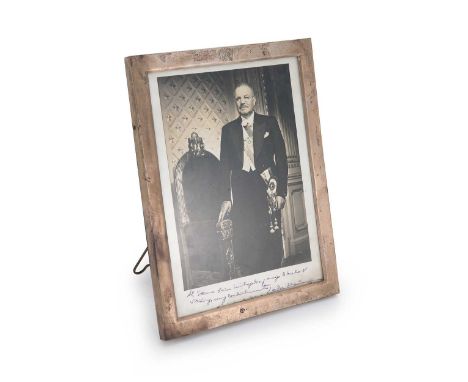 A mid 20th century Chilean metalwares silver photograph frame, maker's mark untraced (J.S. within a circle), stamped 0900 Chi