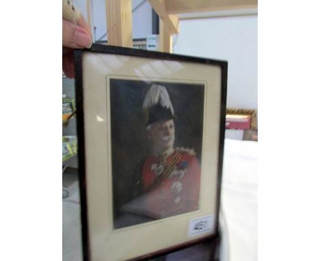 A Victorian watercolour portrait of possibly Field Marshal Francis Grenfell, 1st Baron Grenfell, GCB, GCMG
