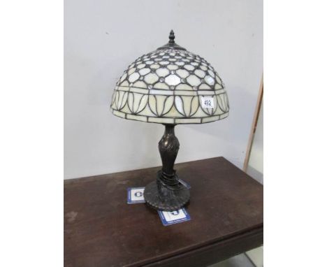 A tiffany style table lamp