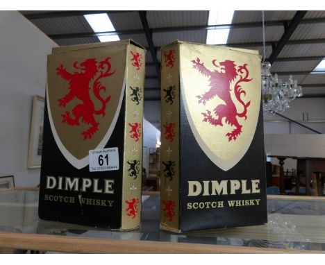 2 bottles of Haig's Dimple Scotch whisky in original boxes