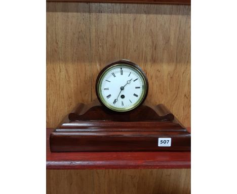 VICTORIAN DRUMHEAD MANTLE CLOCK 