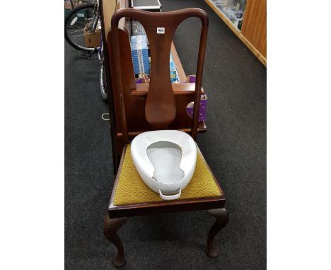 CHAIR &amp; ENAMEL BEDPAN