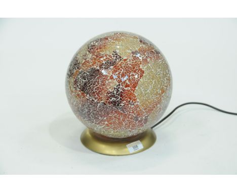 Globe shaped decorative table lamp 