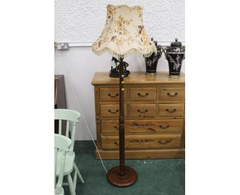 Standard lamp with shade 