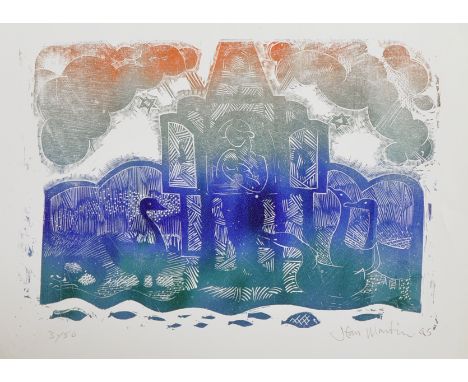 Jean Martin (20th Century) British. 'Geese', Lithograph, Signed and Dated '85 in Pencil, Unframed, 9.5" x 10.5", and three ot