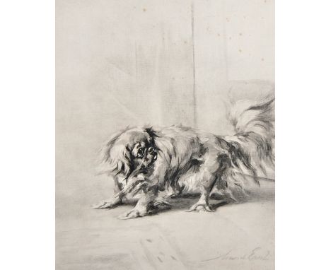 Maud Earl (1864-1943) British. "Pekinese", Lithograph, Signed in Pencil, Unframed, 11.75" x 9.75", and two others by the same