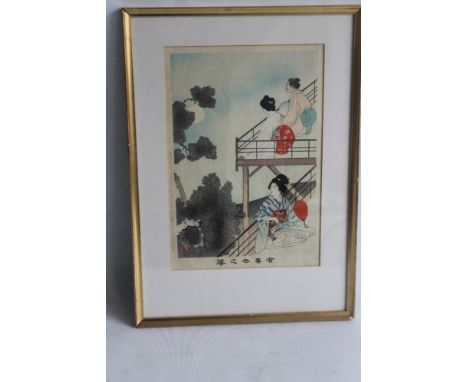 A JAPANESE WOODBLOCK PRINT, miyagwa shuntei (1873-1914)