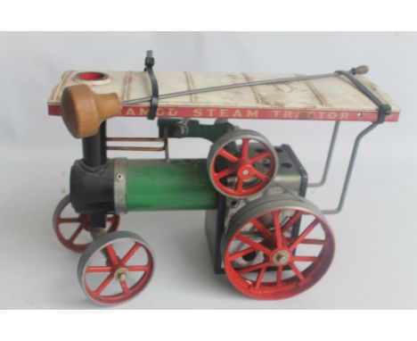 A MAMOD, LIVE STEAM TRACTION ENGINE (missing Meths burner tray)
