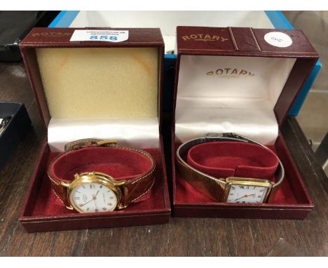 TWO BOXED ROTARY GENTS WATCHES 