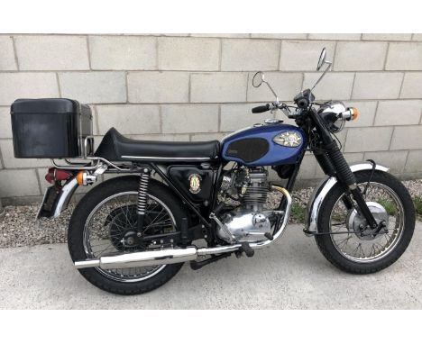 A 1970 BSA 250CC 'STARFIRE' WITH V5 LOG BOOK, TWO RUPERT RATIO MANUALS, VARIOUS PAPERWORK, SPARE BARREL AND PISTON, RE-BUILT 