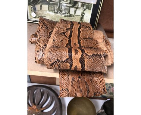A VINTAGE SNAKESKIN ITEM 