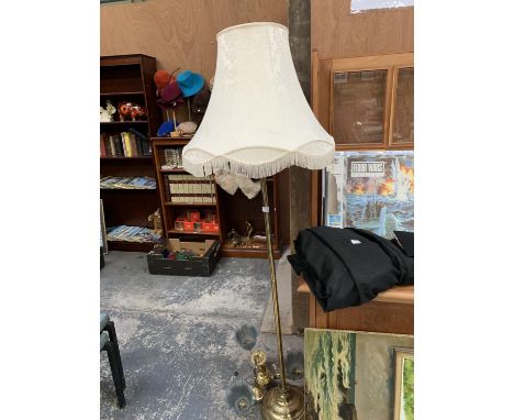 A STANDARD LAMP TOGETHER WITH CEILING LIGHT FITTING 
