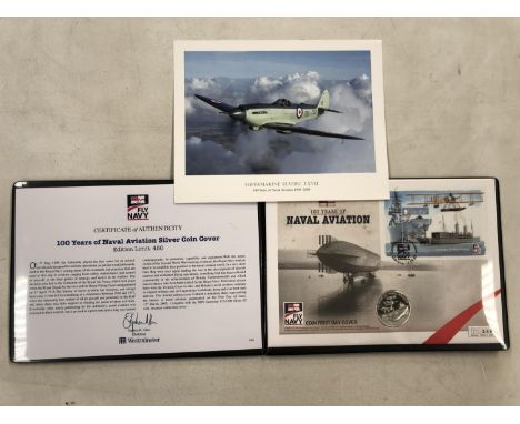 A NAVAL AVIATION COIN FIRST DAY COVER WITH C.O.A 