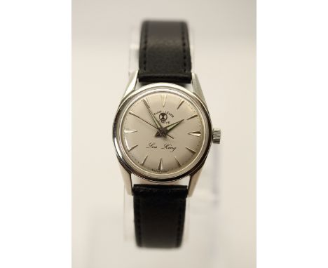 Favre-Leuba Sea King. 30mm Stainless Steel Case. Manual Wind Movement. 1950's.  Full working order.