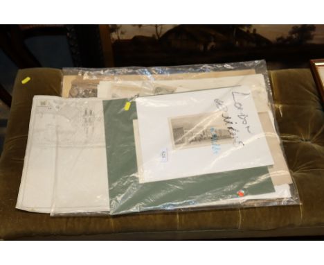 A collection of unframed 19th Century prints, London and Middlesex 