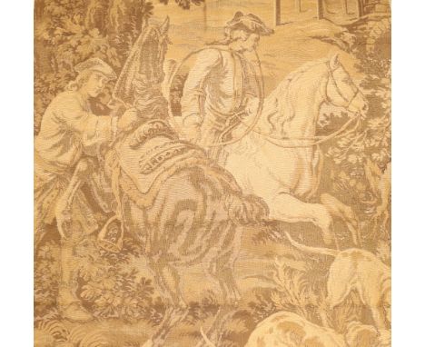 An Aubusson pattern tapestry style wall hanging