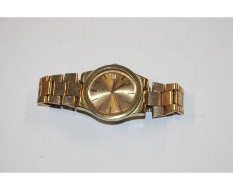 An automatic Omega wrist watch, with date window, (bracelet pin missing)