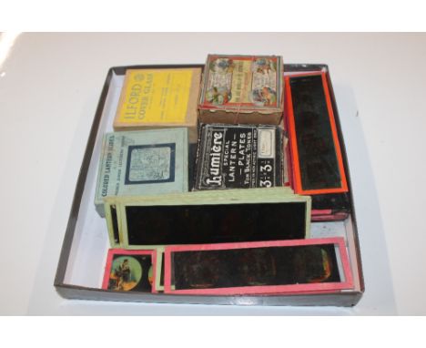 A box of Magic Lantern slides 