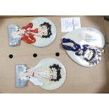 Three Wade Betty Boop wall plaques to include Liberty wall plaque, Classic Betty Boop and Betty Boop