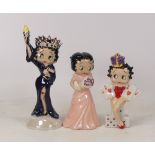 Three Wade Betty Boop figures Liberty, Rose and Queen of Hearts, boxed (3)