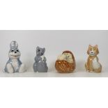 Wade Arthur Hare figures to include Authur Hare, Edward Fox, Felicity Squirrel and Holly Hedgehog,