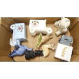 A collection of Wade Novelty Money Boxes to include Jim Bean, Extravaganza 1997, Scottie Dog,