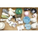 A mixed collection of wade to include trinket boxed, vases, polka dot milk jug, miniature Guinness