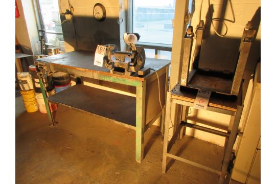 Double Bench Grinder With Vise Work Table 30 X60 And 2