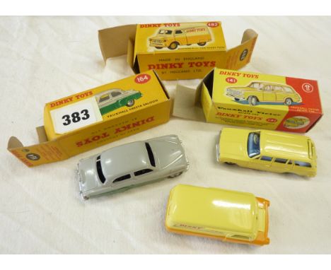 DINKY BOXED MODELS : 141 VICTOR, 164 VAUXHALL CRESTA, 482 BEDFORD