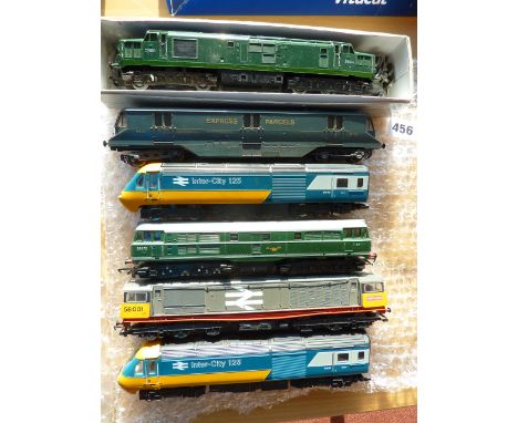 TRIANG LOCOMOTIVES CLASS 31 IN GREEN, 37, HORNBY CLASS 58 AND HST POWER CAR &amp; DUMMY ALL UB