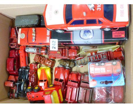 DIECAST A GOOD MIXED LOT OF U/B MODEL ; TIMPO CAR, TAXI, KEMBO POLICE CAR, CRESCENT, TONKA HUBLEY TOOTSIE TOY, MORESTONE, CHA