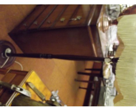 Oak standard lamp 