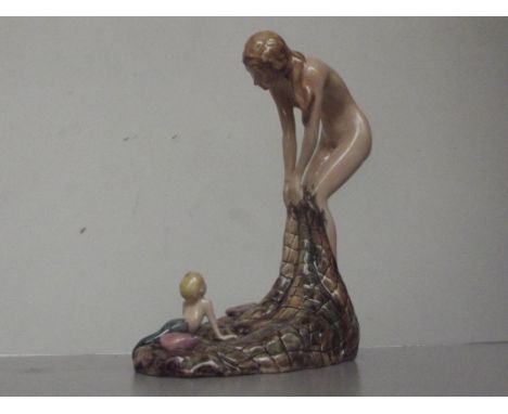 Carltonware figure, Carlton girl