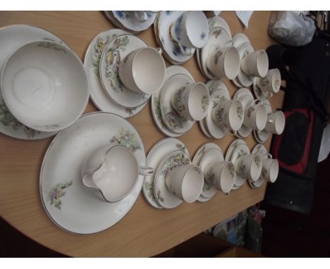 Alfred Meakin "Down on the Farm" 12 piece tea service, one cup a/f