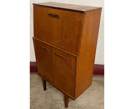 A teak bureau 